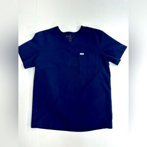 Figs v neck navy blue top size M